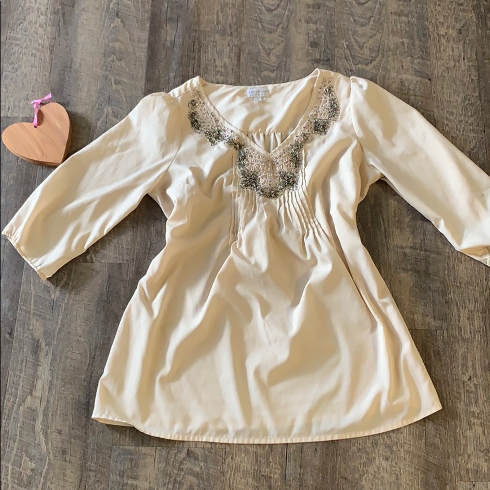 Beautiful beaded Maternity blouse